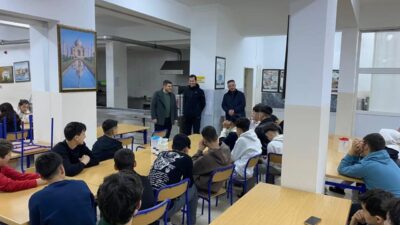 Kütahya’nın Pazarlar ilçesinde, Berat Kandili dolayısıyla Pazarlar Spor Lisesi’nde özel