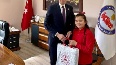 Hisarcık Cumhuriyet İlkokulu 4-B sınıfı öğrencisi Miray Büşra Gümüşay, Kütahya