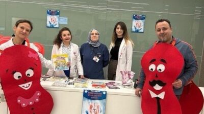 Kütahya Şehir Hastanesi tarafından gerçekleştirilen etkinlikte, hastanenin giriş katına kurulan