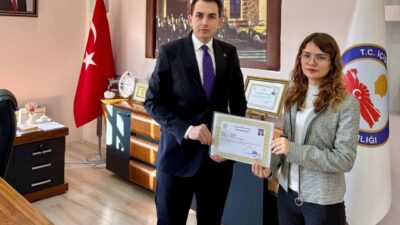 Hisarcık Kaymakamı Erkan Atam, yürüttükleri eTwinning projeleri kapsamında Ulusal Kalite