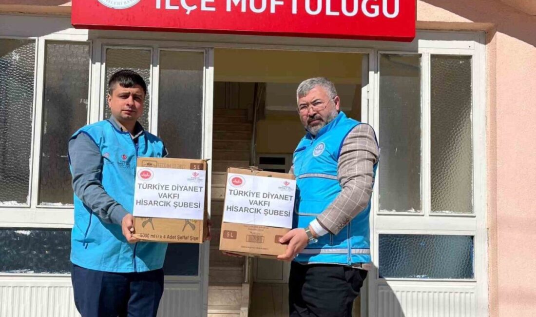 Kütahya’nın Hisarcık İlçe Müftülügü tarafından ihtiyaç sahibi ailelere ulaştırılmak üzere