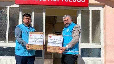 Kütahya’nın Hisarcık İlçe Müftülügü tarafından ihtiyaç sahibi ailelere ulaştırılmak üzere