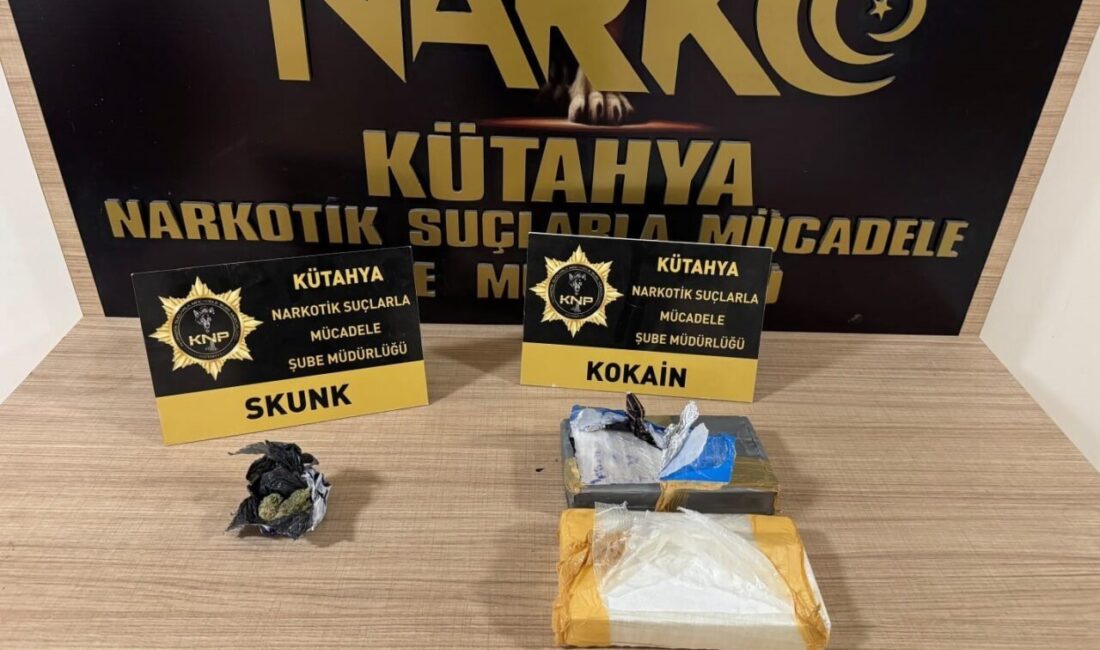 Kütahya İl Emniyet Müdürlüğü ekiplerince uyuşturucu madde kullanımı ve ticaretine
