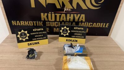 Kütahya İl Emniyet Müdürlüğü ekiplerince uyuşturucu madde kullanımı ve ticaretine