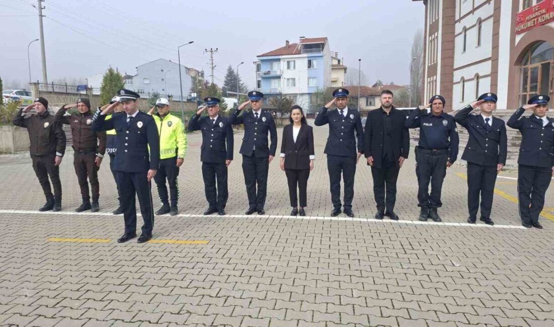 Kütahya’nın Hisarcık ilçesinde Türk Polis Teşkilatı’nın 181. kuruluş yıl dönümü