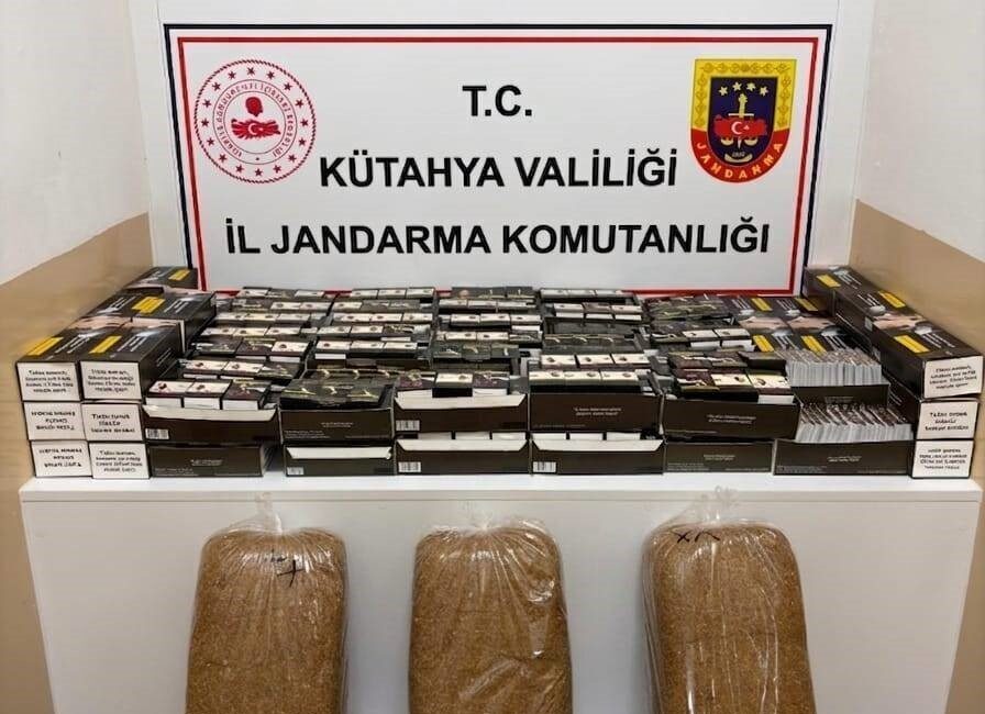 Kütahya İl Jandarma Komutanlığı ekiplerince kaçakçılıkla mücadele kapsamında yürütülen çalışmalar