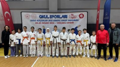 Aydın’ın Koçarlı ilçesinde düzenlenen Okul Sporları Judo Küçükler Grup Müsabakaları’nda