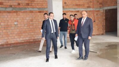 Kütahya’nın Tavşanlı ilçesinde yapımı devam eden okul inşaatı, Ömer Faruk