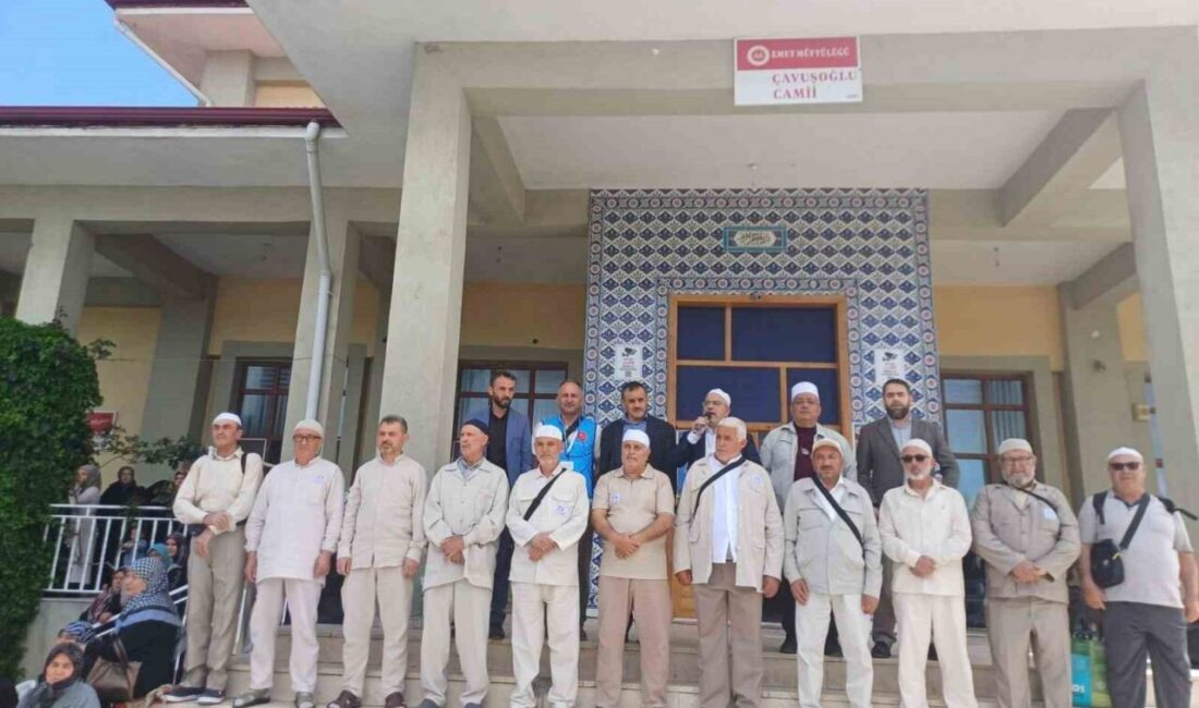 Kütahya’nın Emet ilçesinde, kutsal topraklara gidecek olan 20 hacı adayı