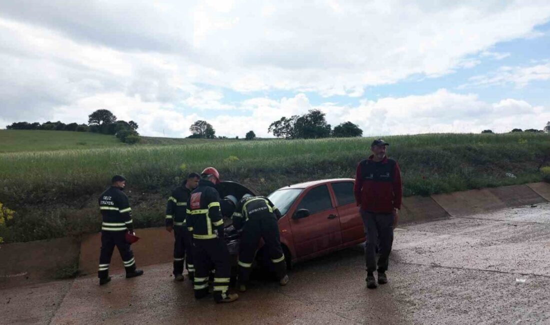Kütahya’nın Gediz ilçesinde meydana gelen tek taraflı trafik kazasında, bir