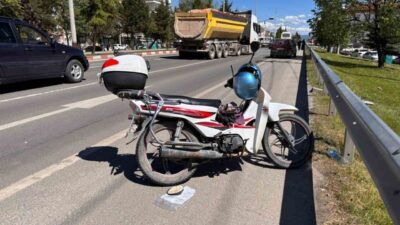 Kütahya’nın Tavşanlı ilçesinde otomobilin motosiklete çarpması sonucu meydana gelen trafik