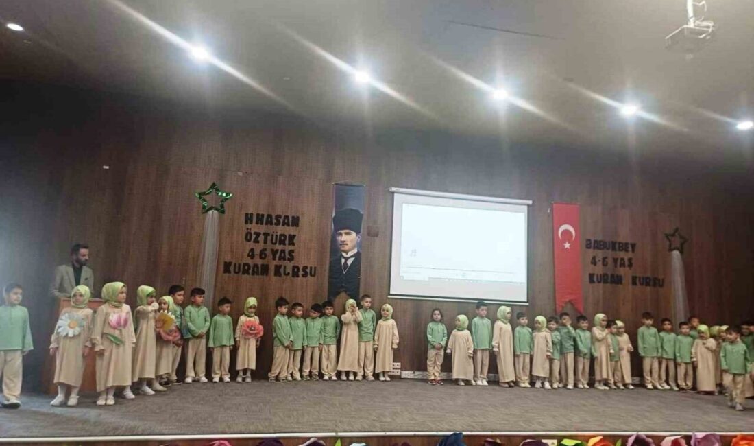 Kütahya’nın Emet ilçesinde, İlçe Müftülüğüne bağlı 4-6 yaş grubu Kur’an