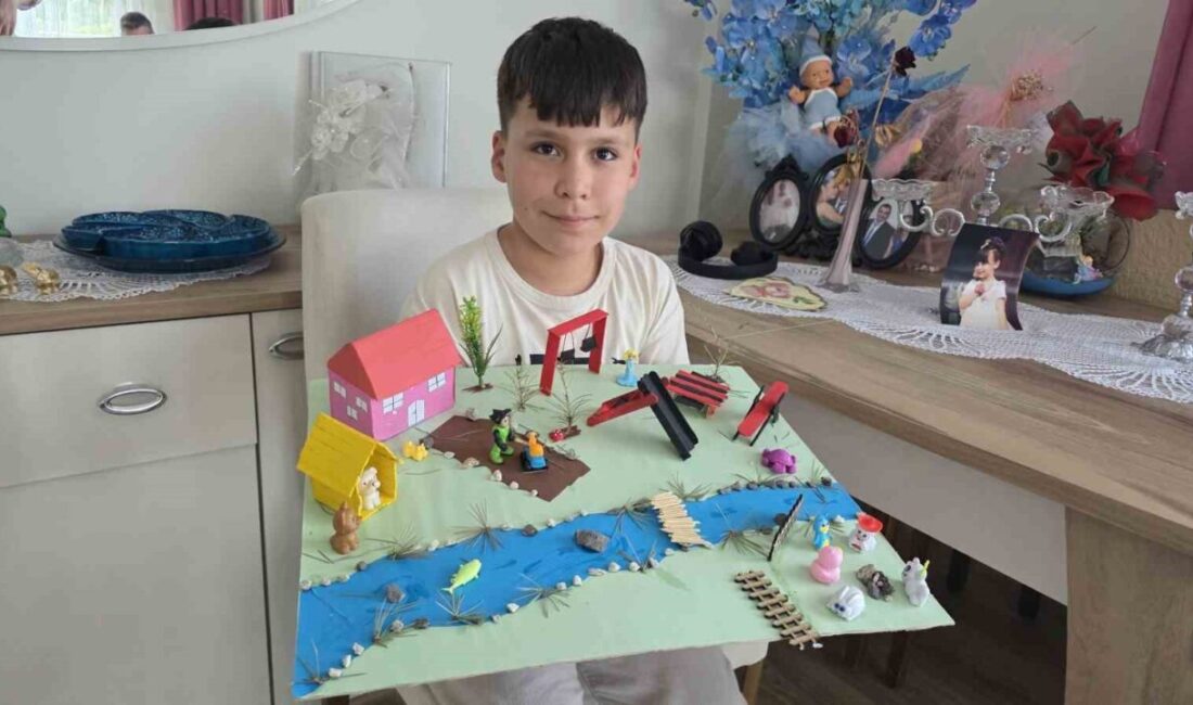 Kütahya Emine Arıoğul İlköğretim Okulu 3. sınıf öğrencisi Göktuğ Okayay,